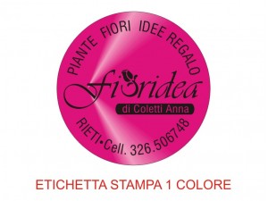 Etichette adesive per fioristi, fiorai e vivaisti (mm 39x39)  (cod.76G)